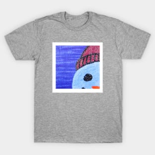 Snowman Portrait #7 T-Shirt